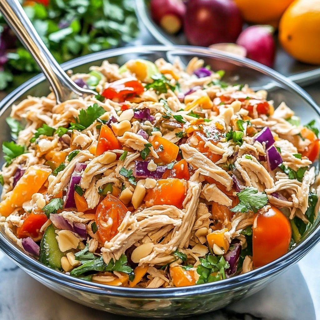 Recipe preparation for Thai Chicken Salad