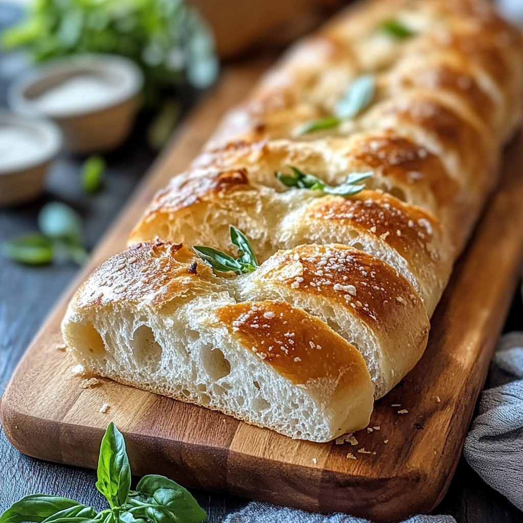 Recipe preparation for Crusty Italian Bread