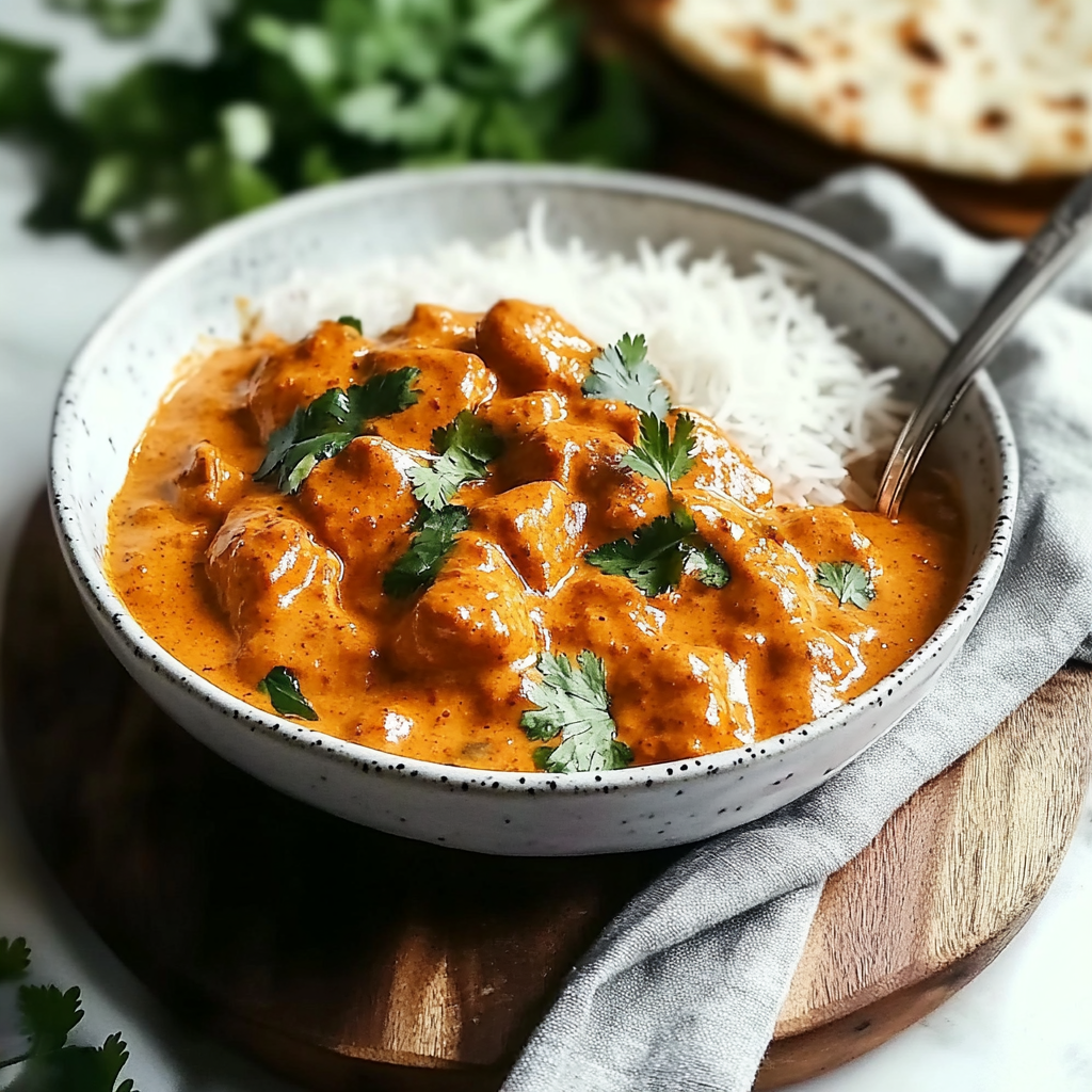 Recipe preparation for Indian Butter Chicken