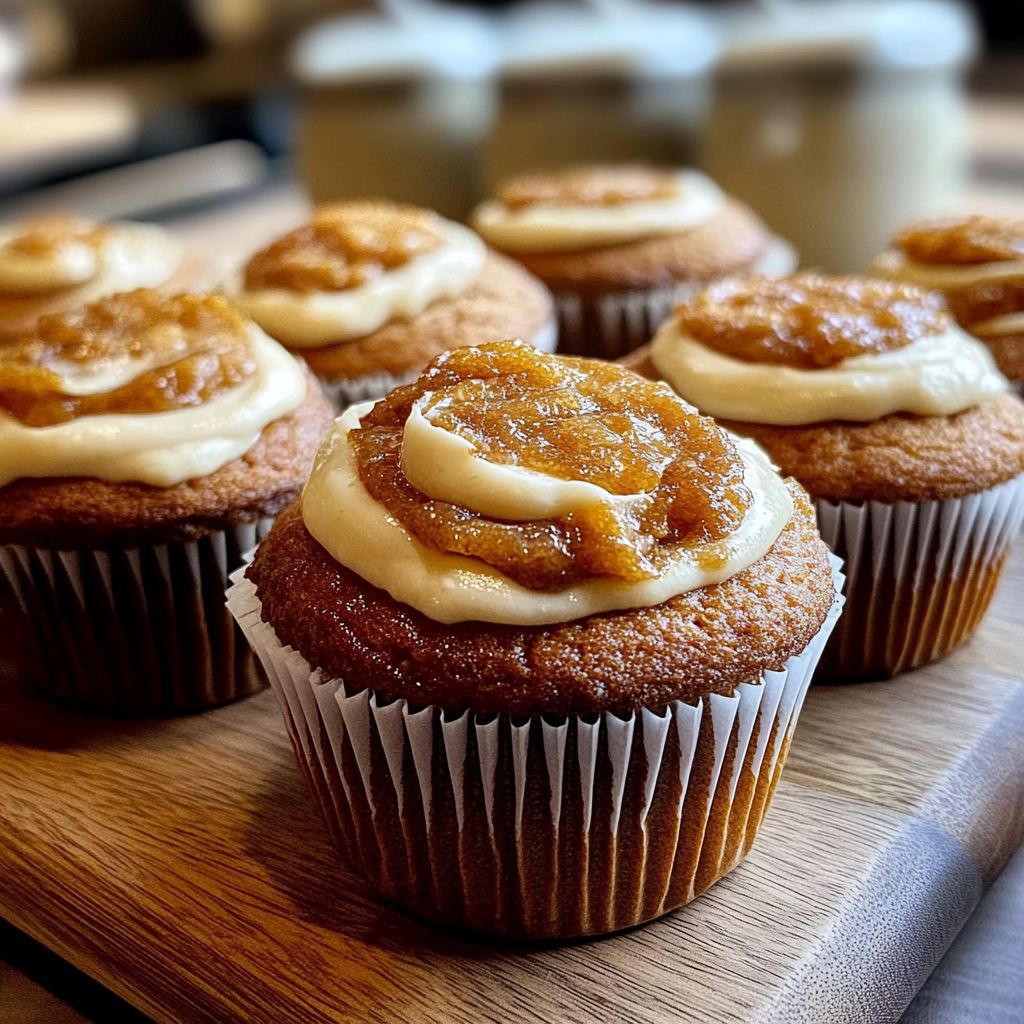 Recipe preparation for Starbucks Pumpkin Cream Cheese Muffins