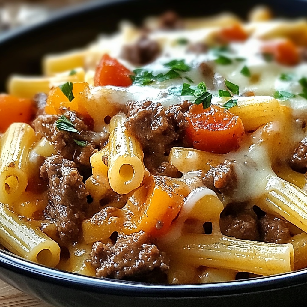 Recipe preparation for Philly Cheesesteak Pasta: A Comforting Twist on a Classic