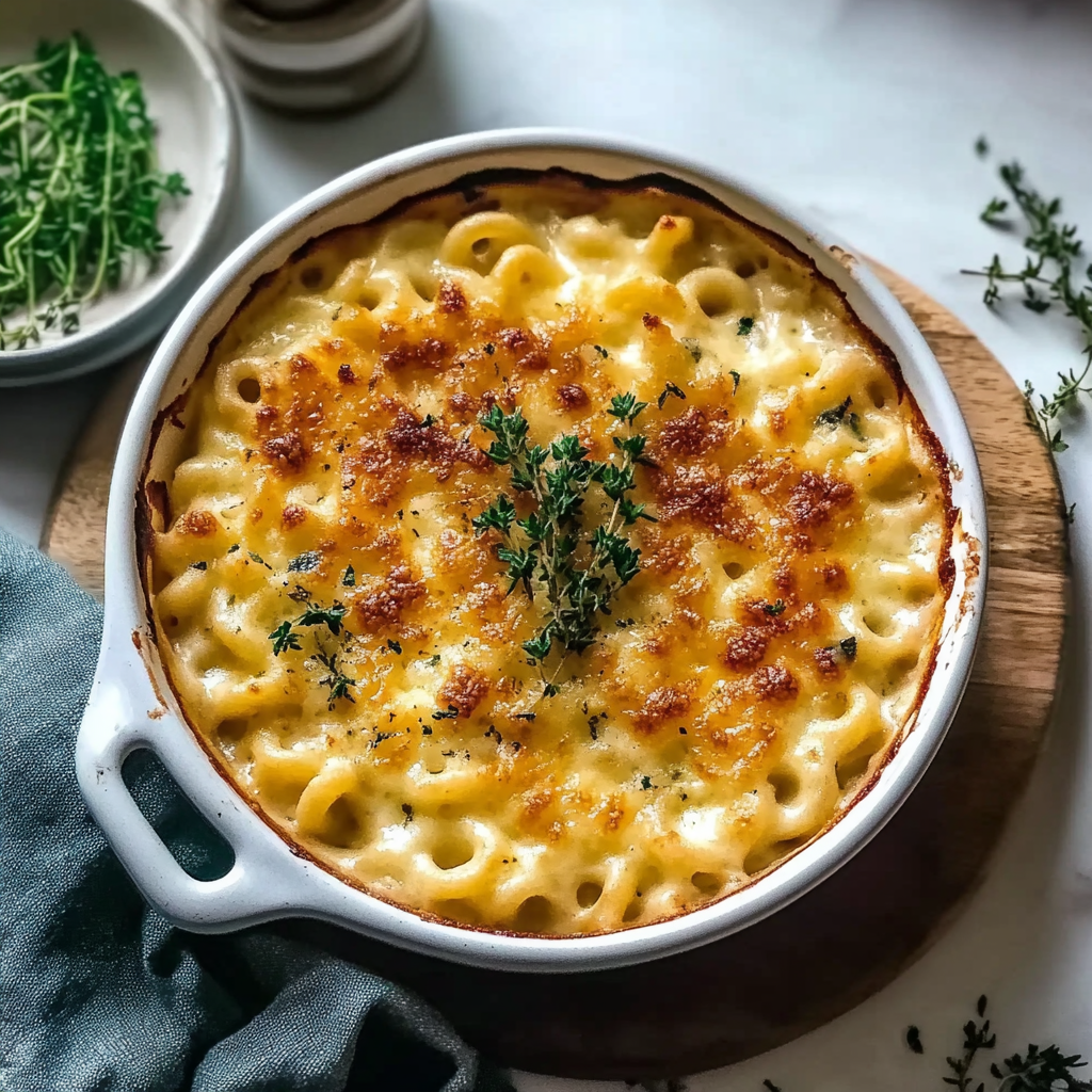 Recipe preparation for Easy Baked Macaroni and Cheese