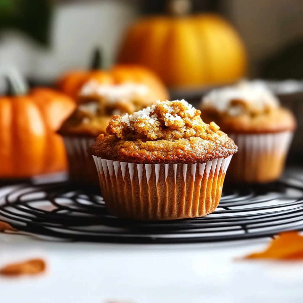 Recipe preparation for Cozy Pumpkin Muffins