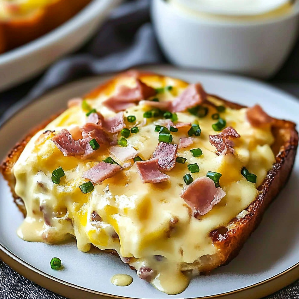 Recipe preparation for Eggs Benedict Casserole
