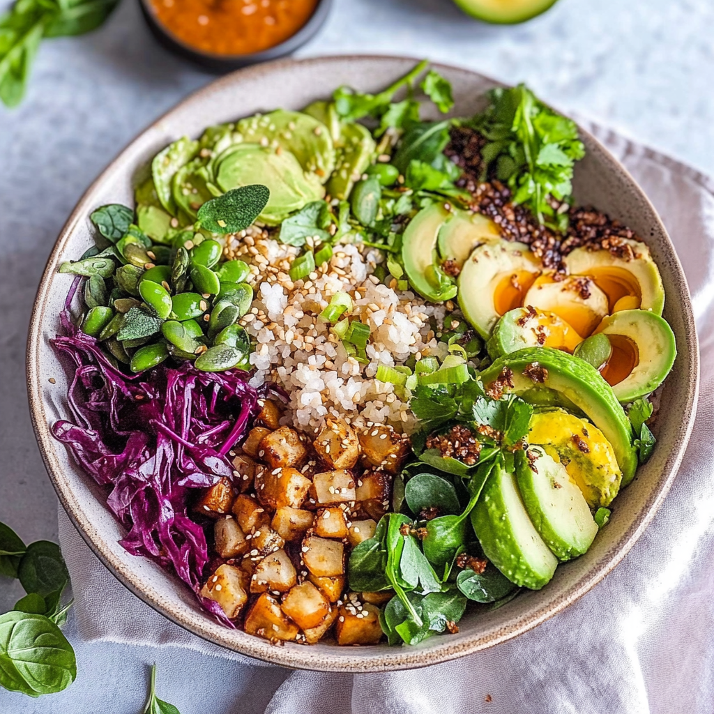 Recipe preparation for Vegan and Healthy Buddha Bowl