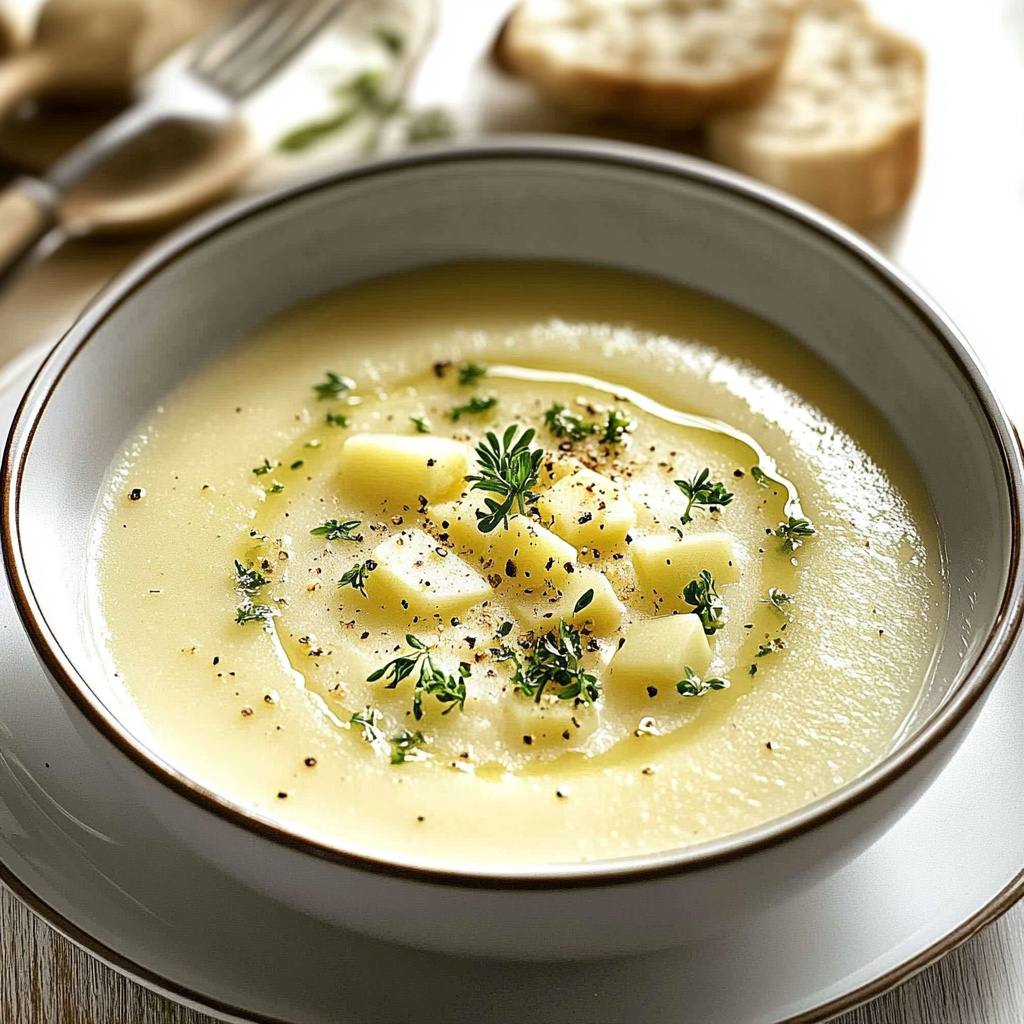 Recipe preparation for Potato Leek Soup