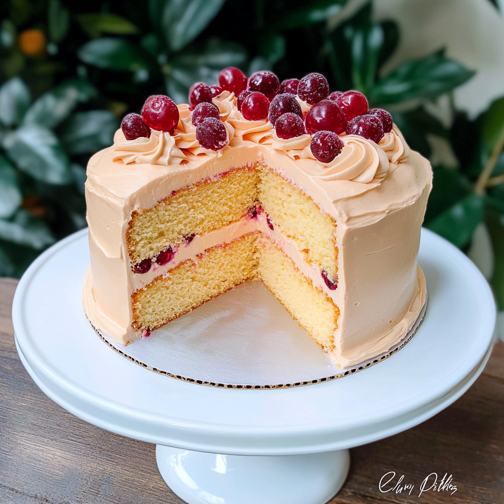 Recipe preparation for Cranberry Orange Cake