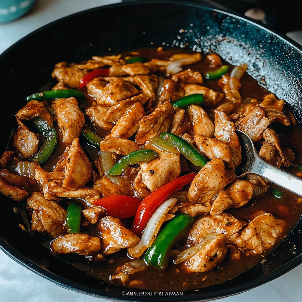 Recipe preparation for Black Pepper Chicken