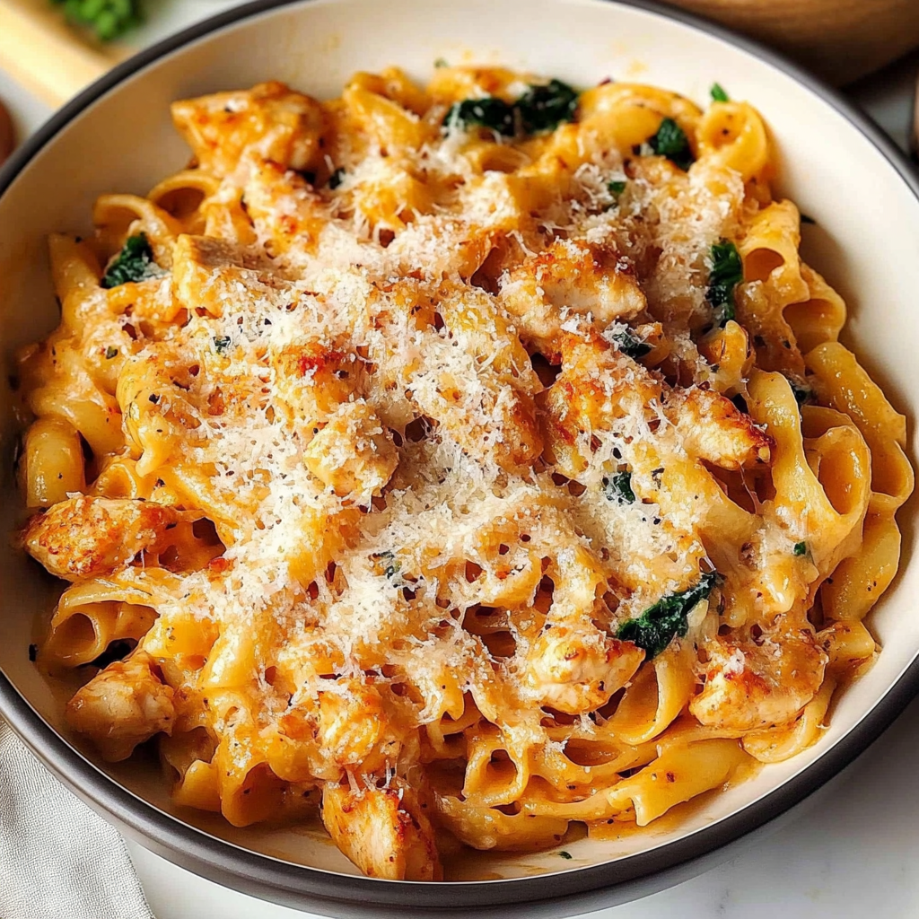 Recipe preparation for Marry Me Chicken Pasta Recipe