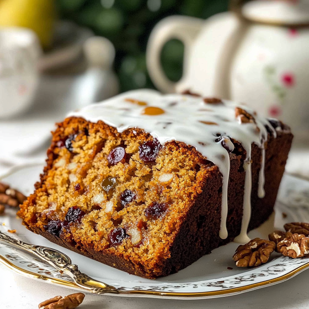 Recipe preparation for Cranberry Pear Cake Loaf