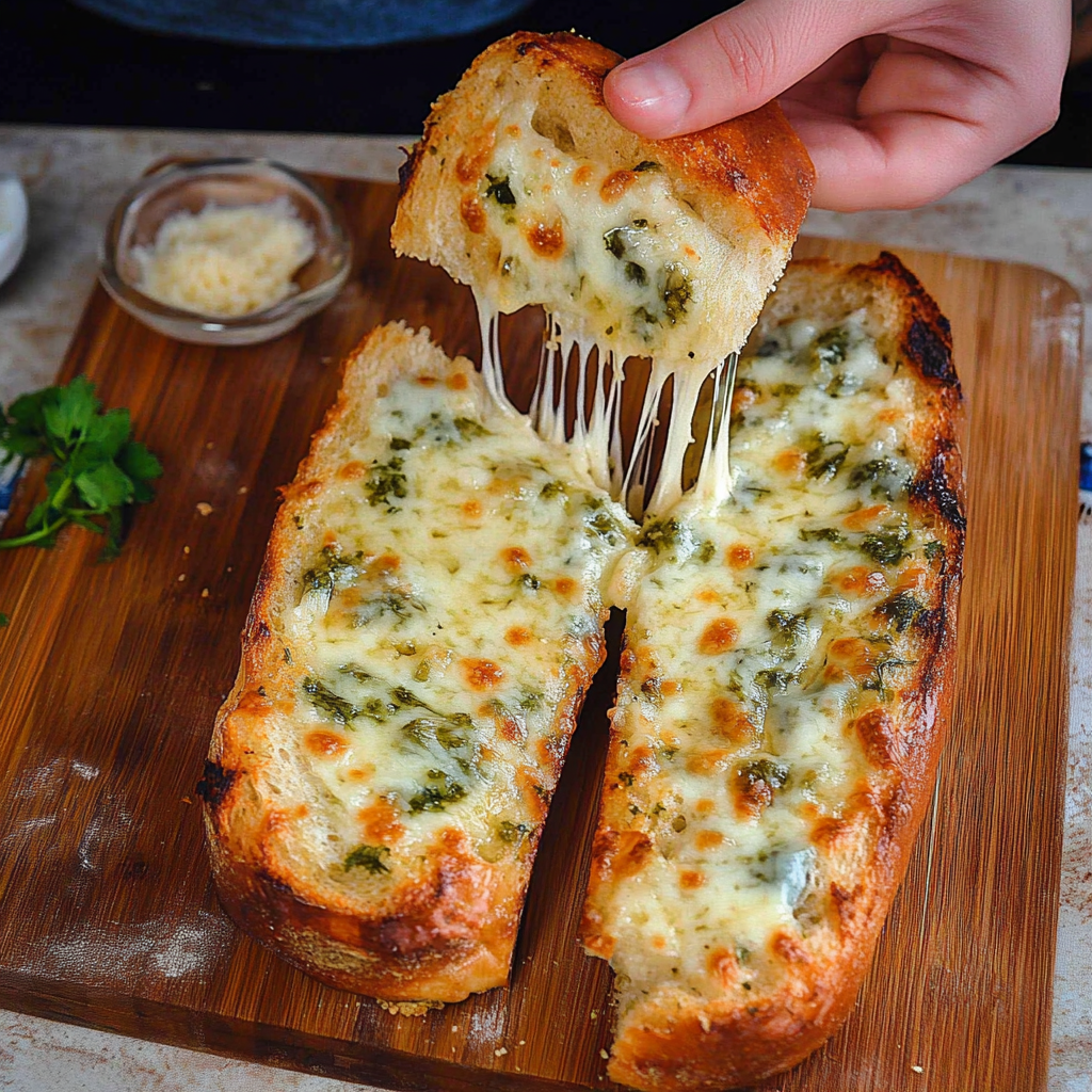 Recipe preparation for Gruyère Pull-Apart Bread