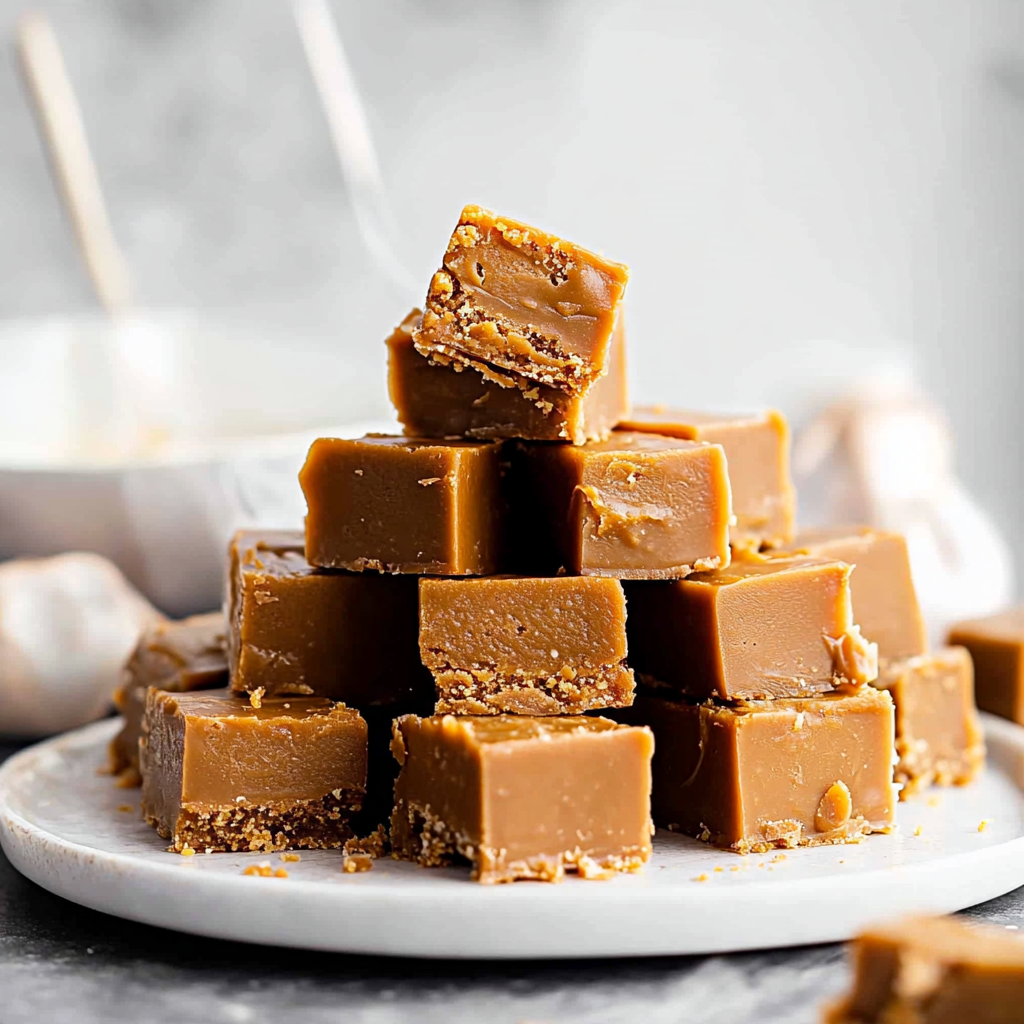 Recipe preparation for Christmas Cookie Butter Fudge