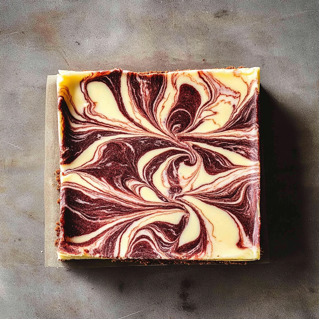 Recipe preparation for Red and White Marble Brownie Bites