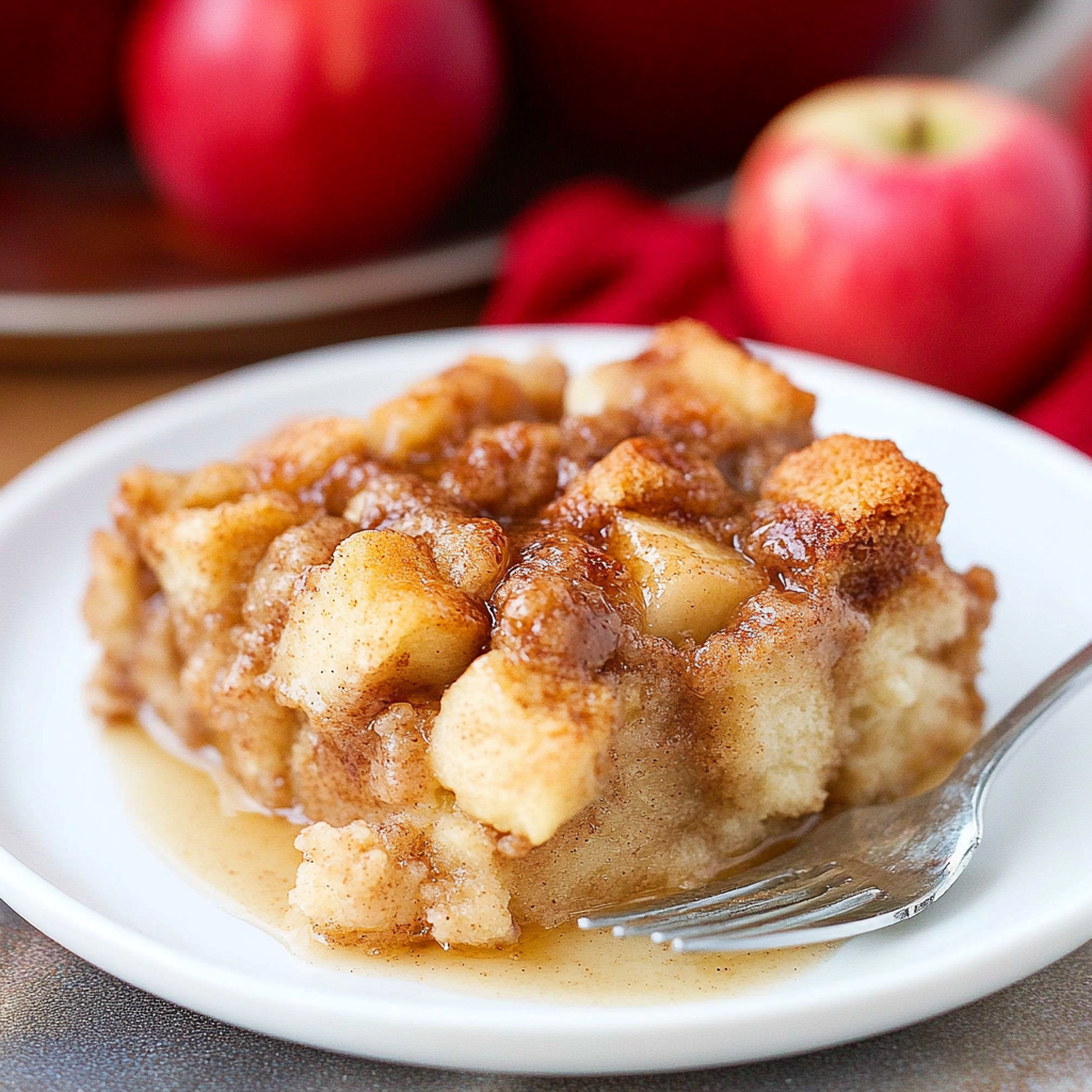 Recipe preparation for Brown Sugar Cinnamon Apple Breakfast Bake