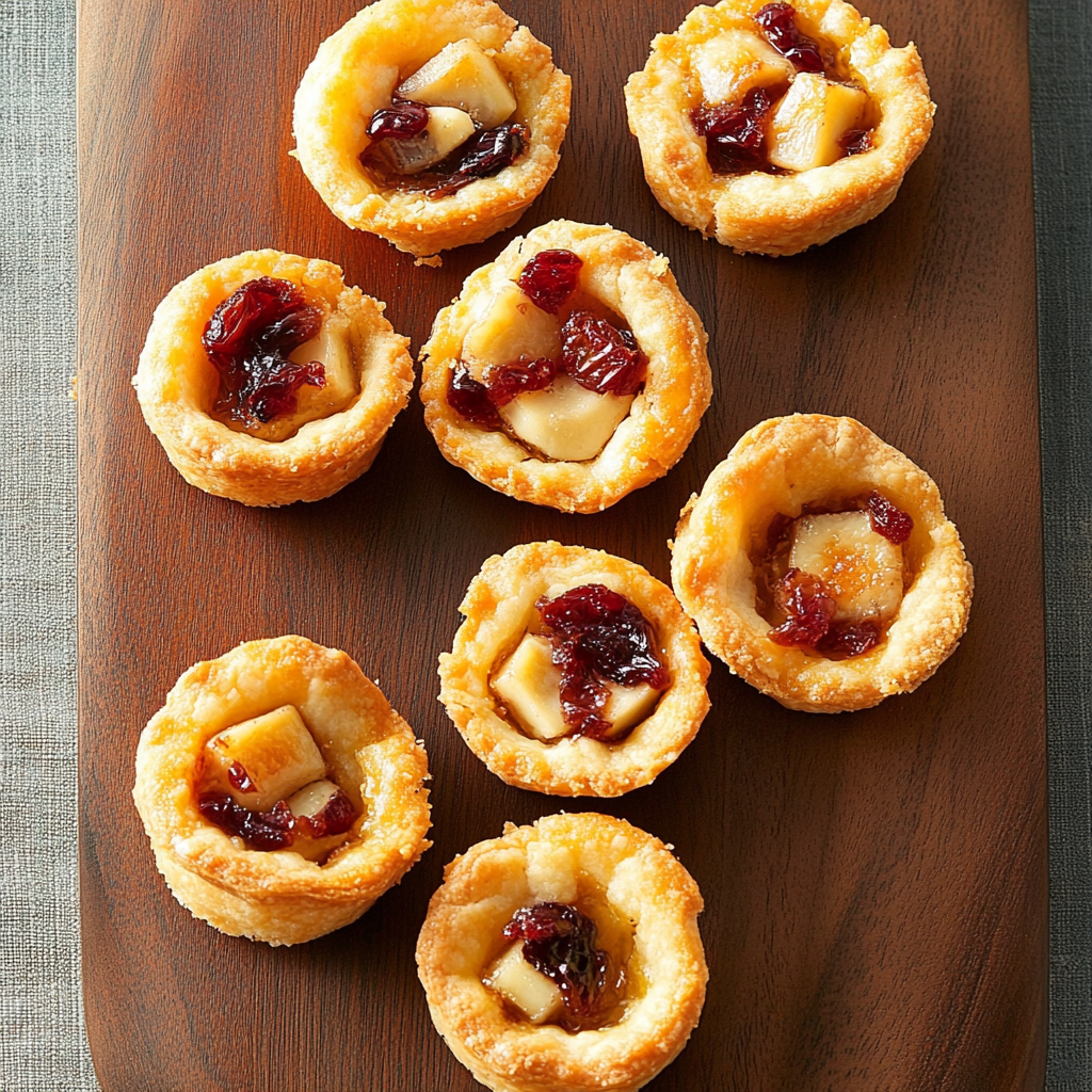 Recipe preparation for Holiday Jam and Brie Mini Tartlets