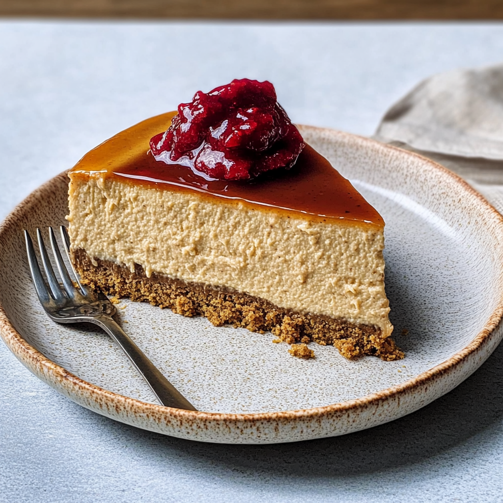 Recipe preparation for Ginger-bread cheesecake