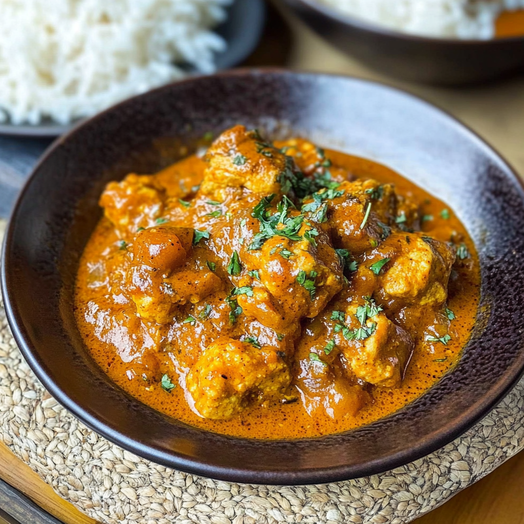 Recipe preparation for Spicy Coconut Curry