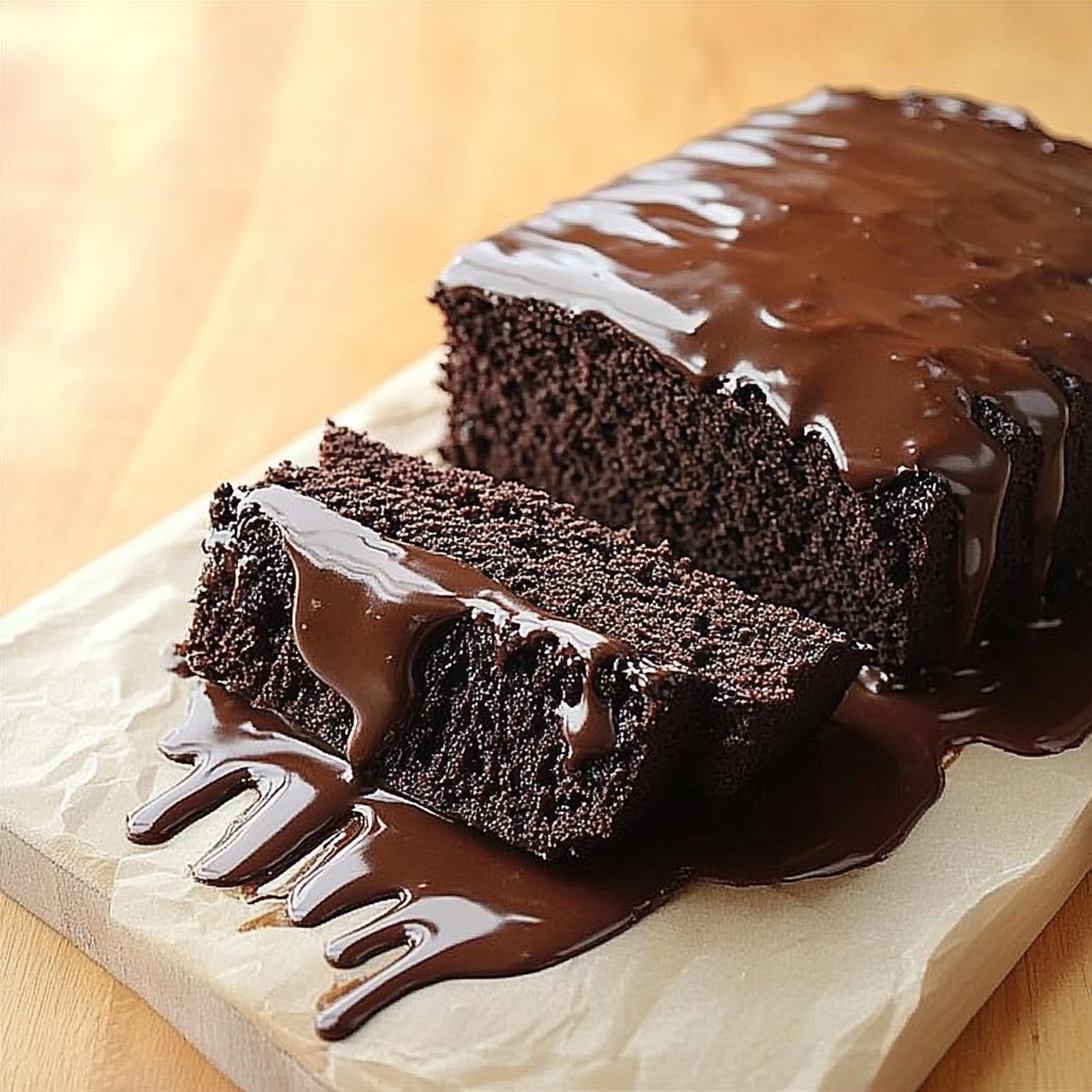 Recipe preparation for Hot Chocolate Fudge Loaf