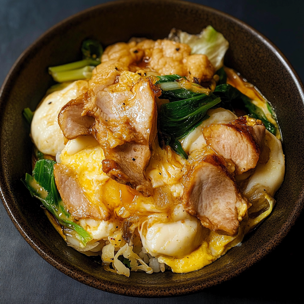 Recipe preparation for Oyakodon
