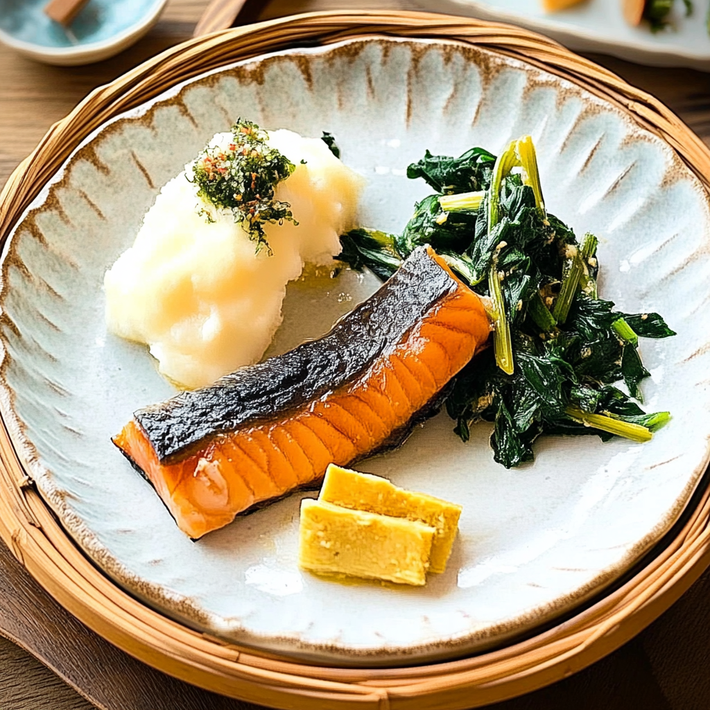 Recipe preparation for Salted Salmon