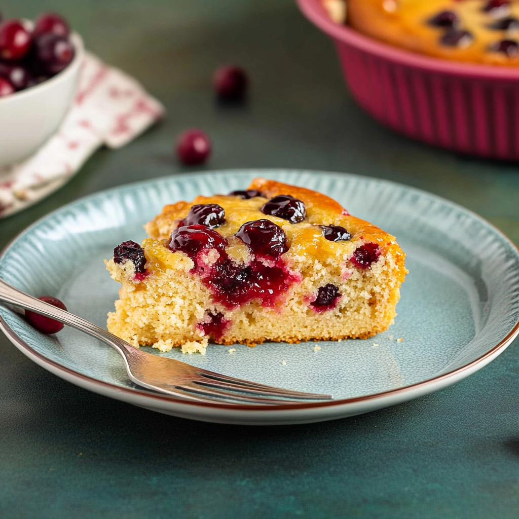 Recipe preparation for Cranberry Cake