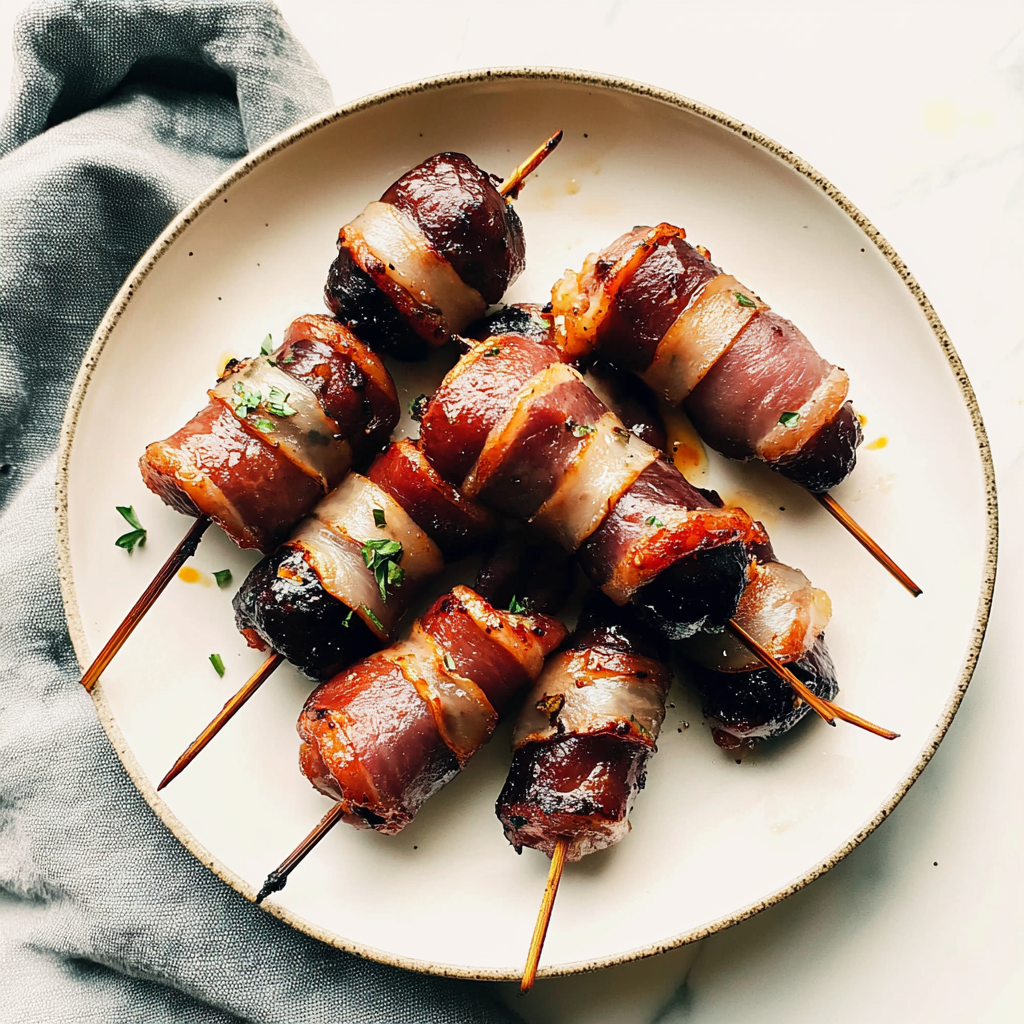Recipe preparation for Bacon Wrapped Dates