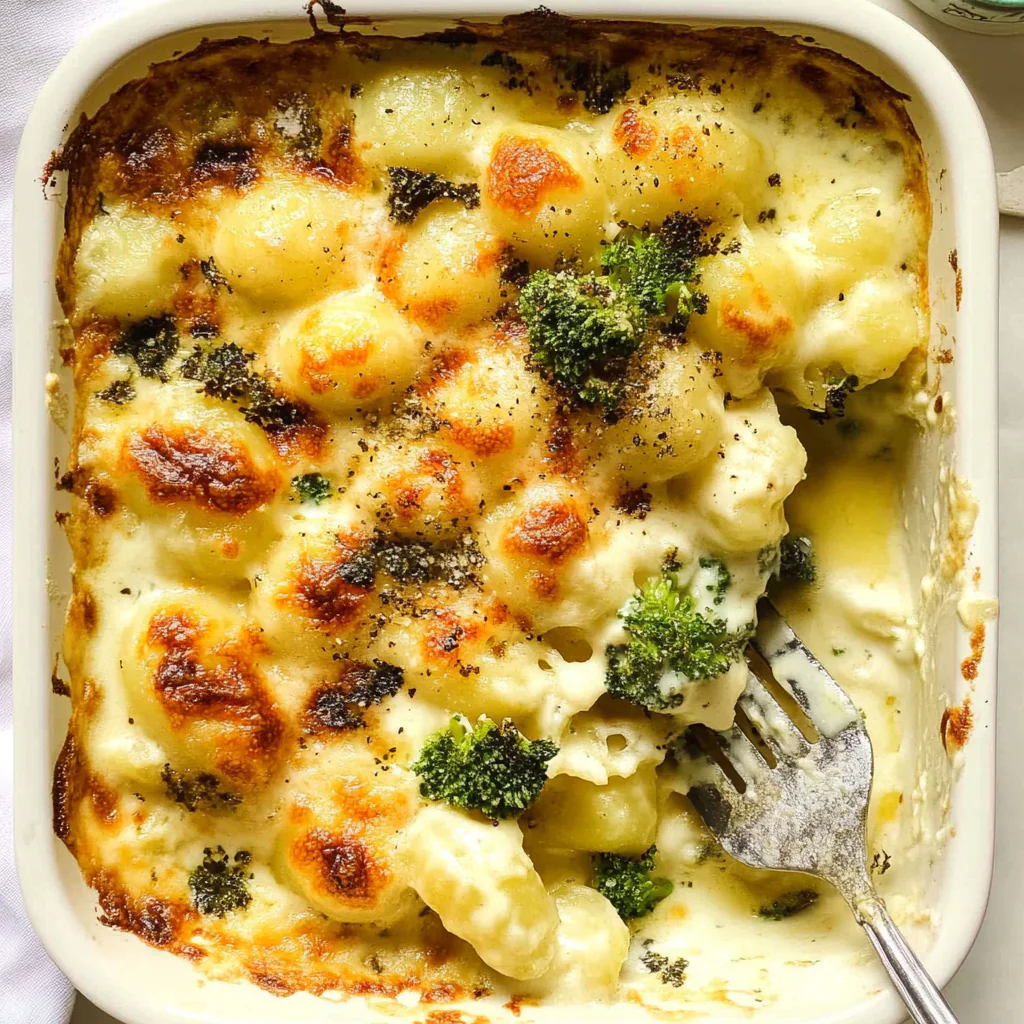 Recipe preparation for One-Pan Creamy Gnocchi Bake