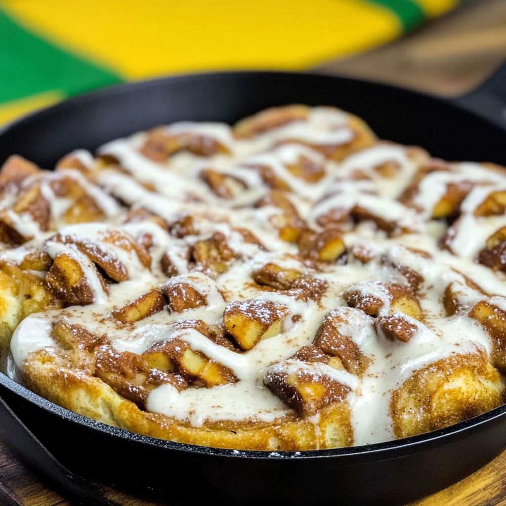 Recipe preparation for Cinnamon Cloud Breakfast Skillet