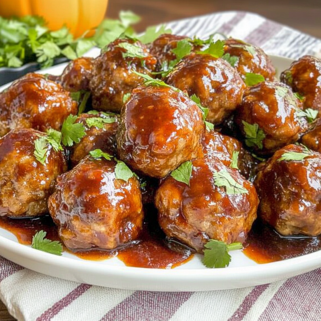 Recipe preparation for Sweet Chili Party Meatballs