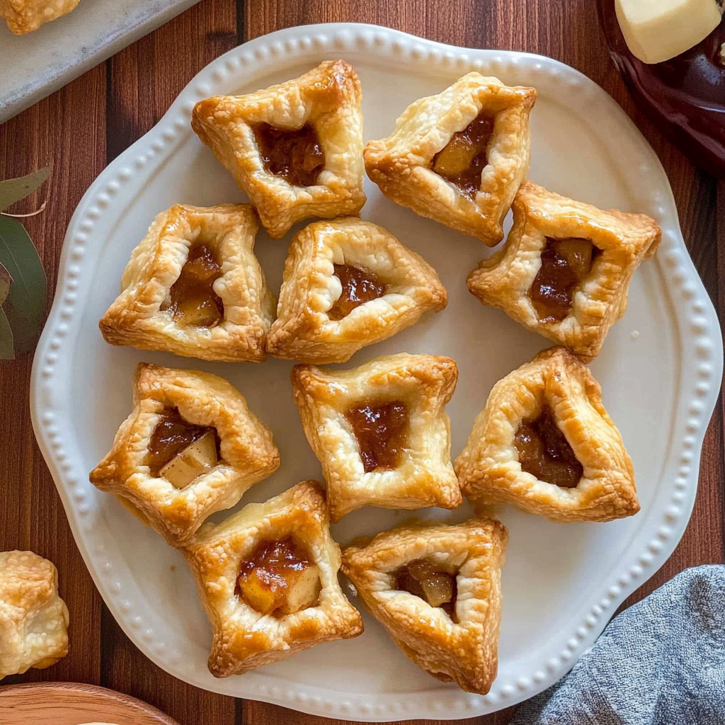 Recipe preparation for Fig Jam & Brie Puff Stars