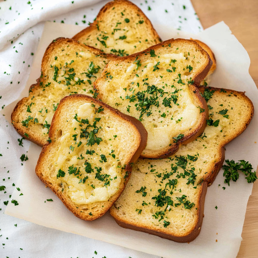 Recipe preparation for Garlic Bread