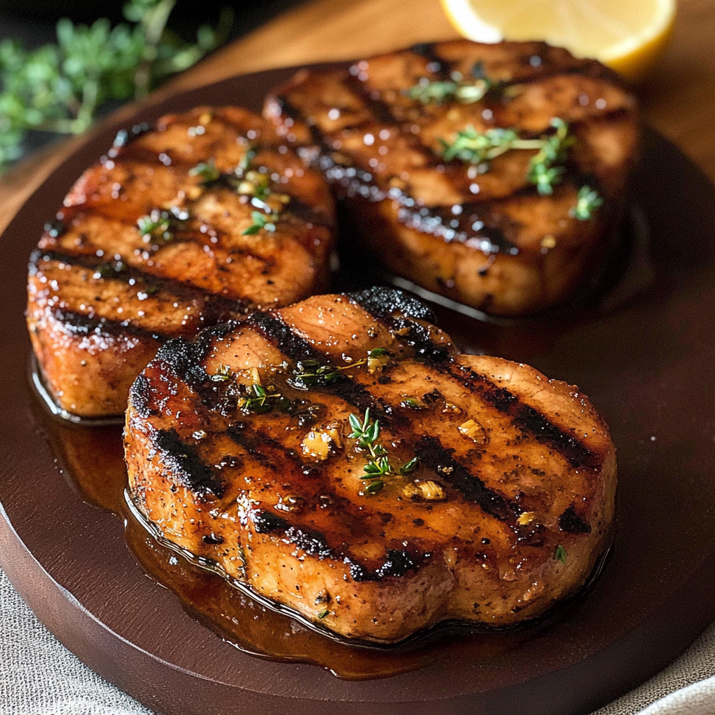Recipe preparation for Maple Glazed Pork Chops