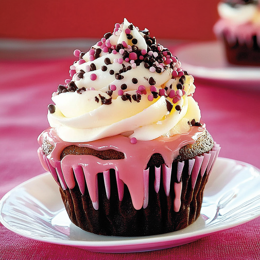 Recipe preparation for Neopolitan Cupcakes