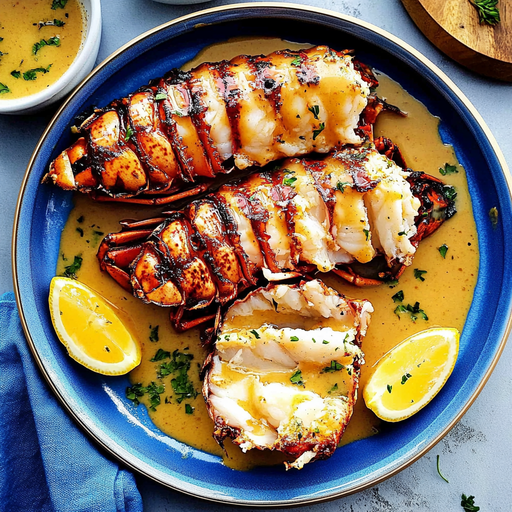 Recipe preparation for Jerk Lobster Tails