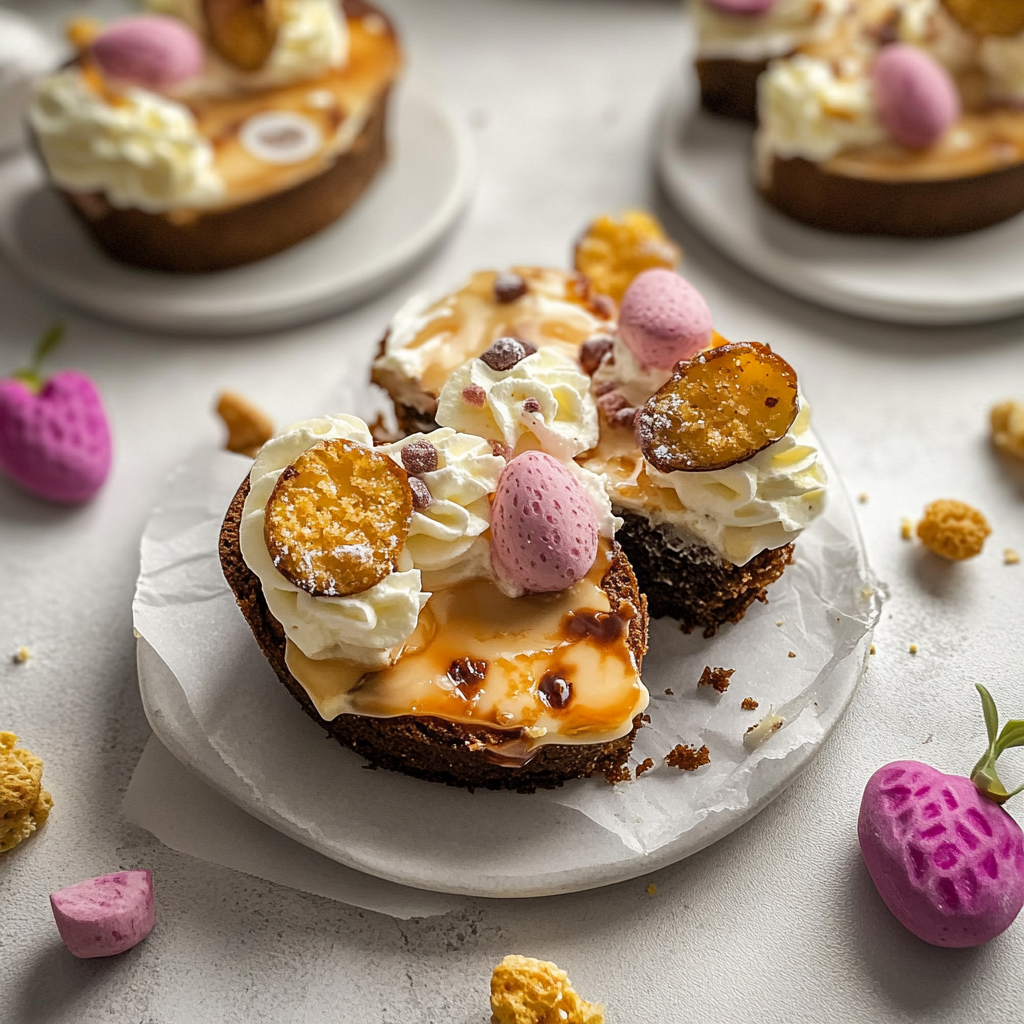 Recipe preparation for Easter Egg Cheesecake