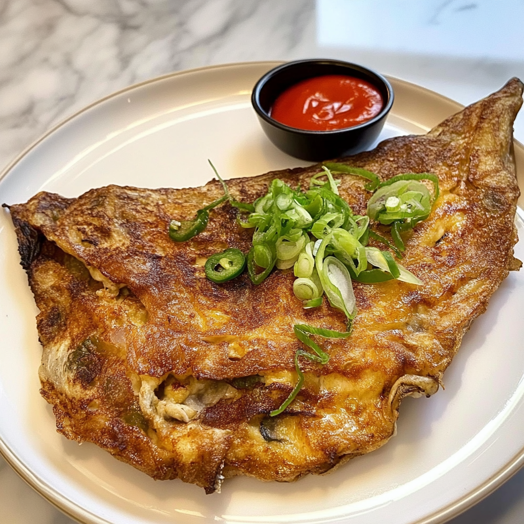 Recipe preparation for Eggplant Omelette