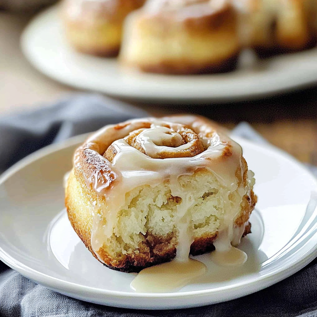 Recipe preparation for Cinnamon Rolls With Vanilla Glaze