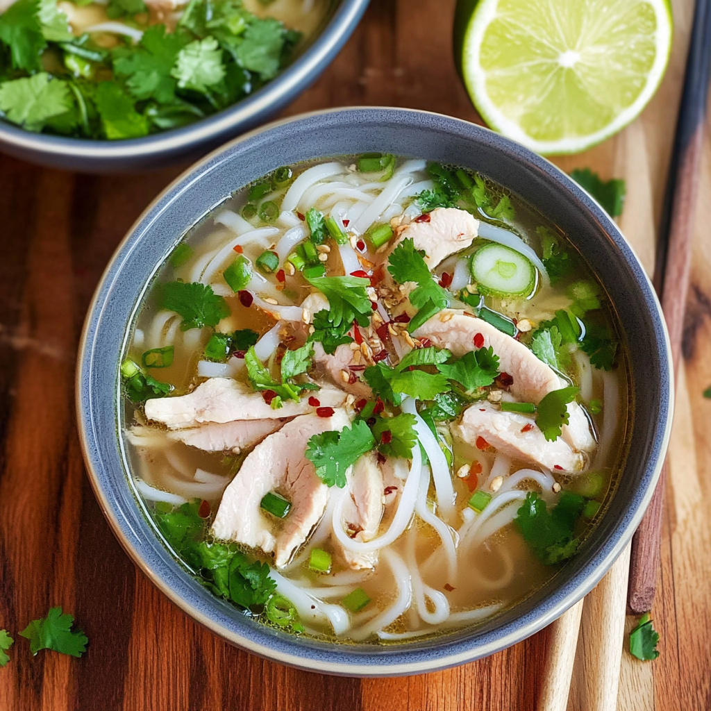 Recipe preparation for Chicken Pho