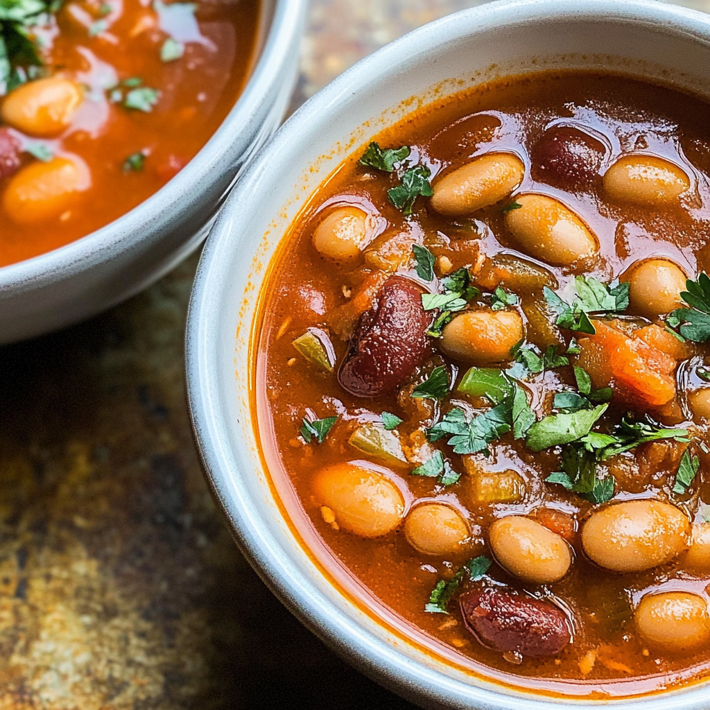 Recipe preparation for Spicy Pinto Bean Stew