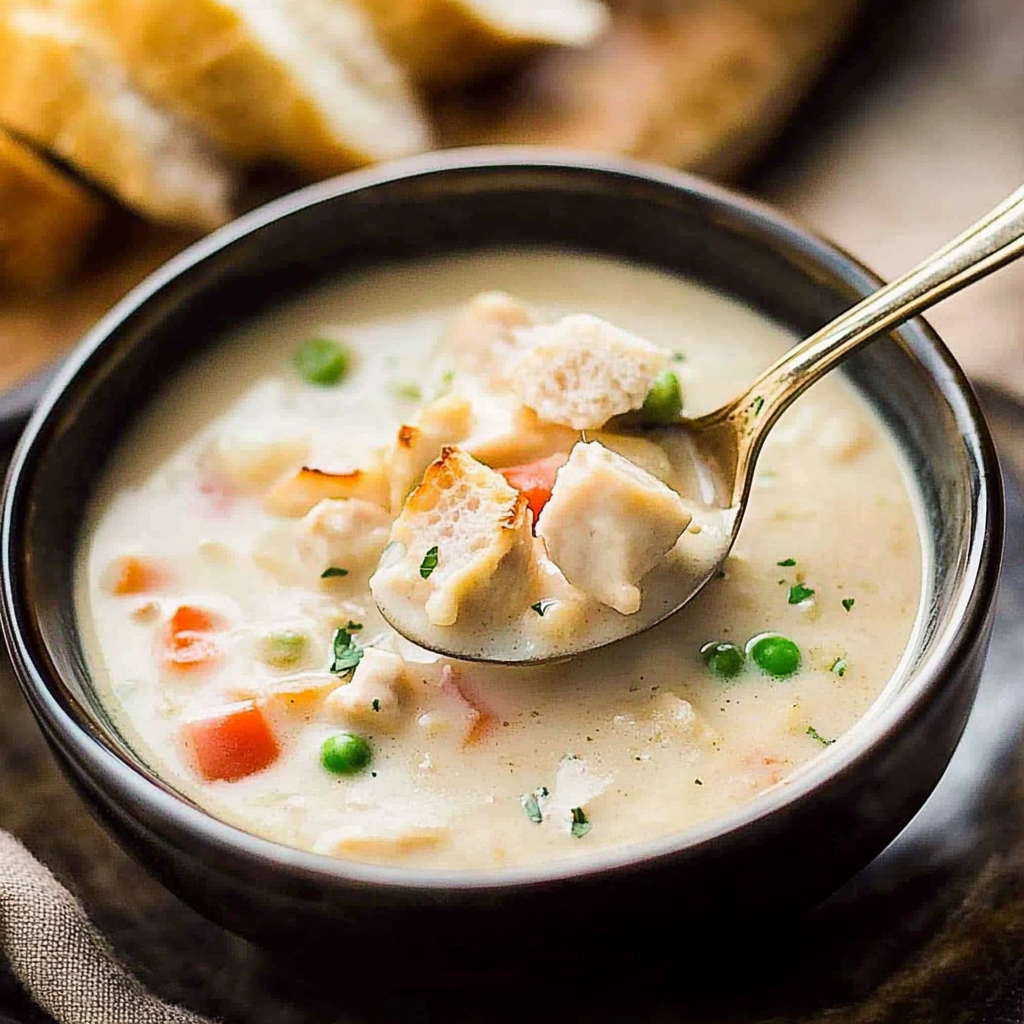 Recipe preparation for Cream of Chicken Soup