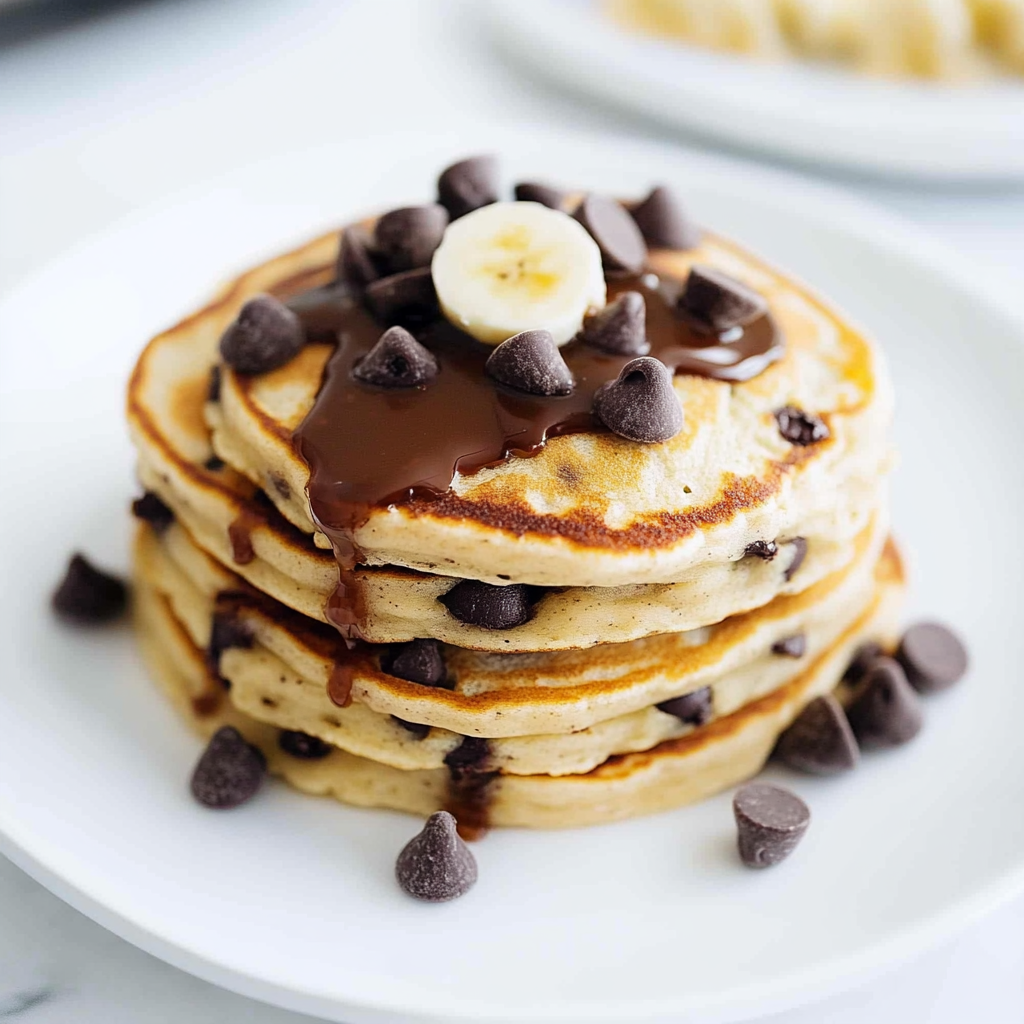 Recipe preparation for Chocolate Chip Pancakes