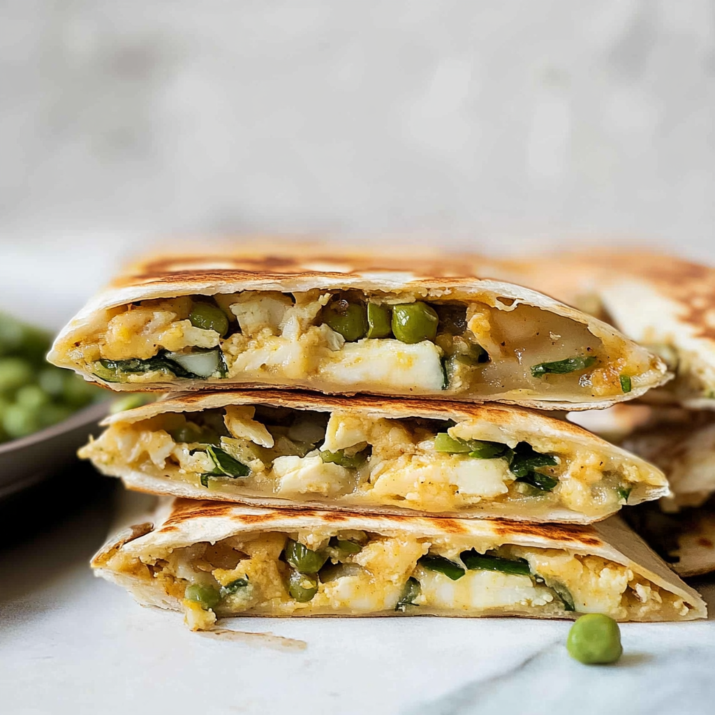 Recipe preparation for Veggie Breakfast Quesadilla