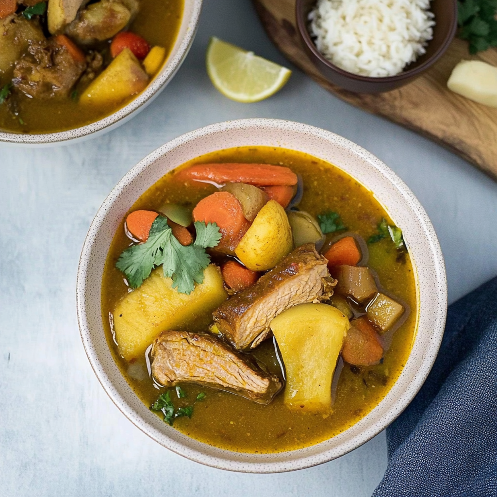 Recipe preparation for Sancocho