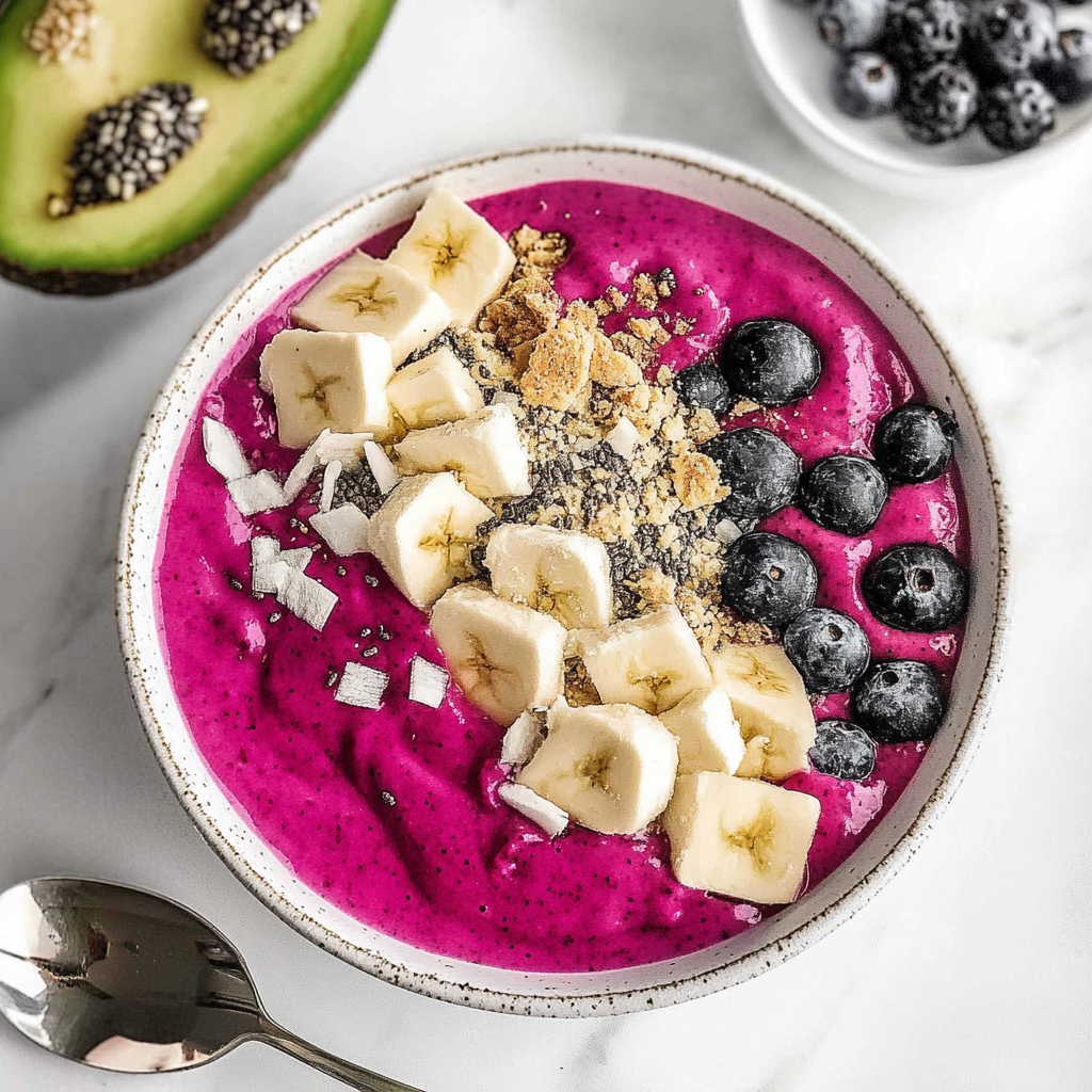 Recipe preparation for Pitaya Bowl