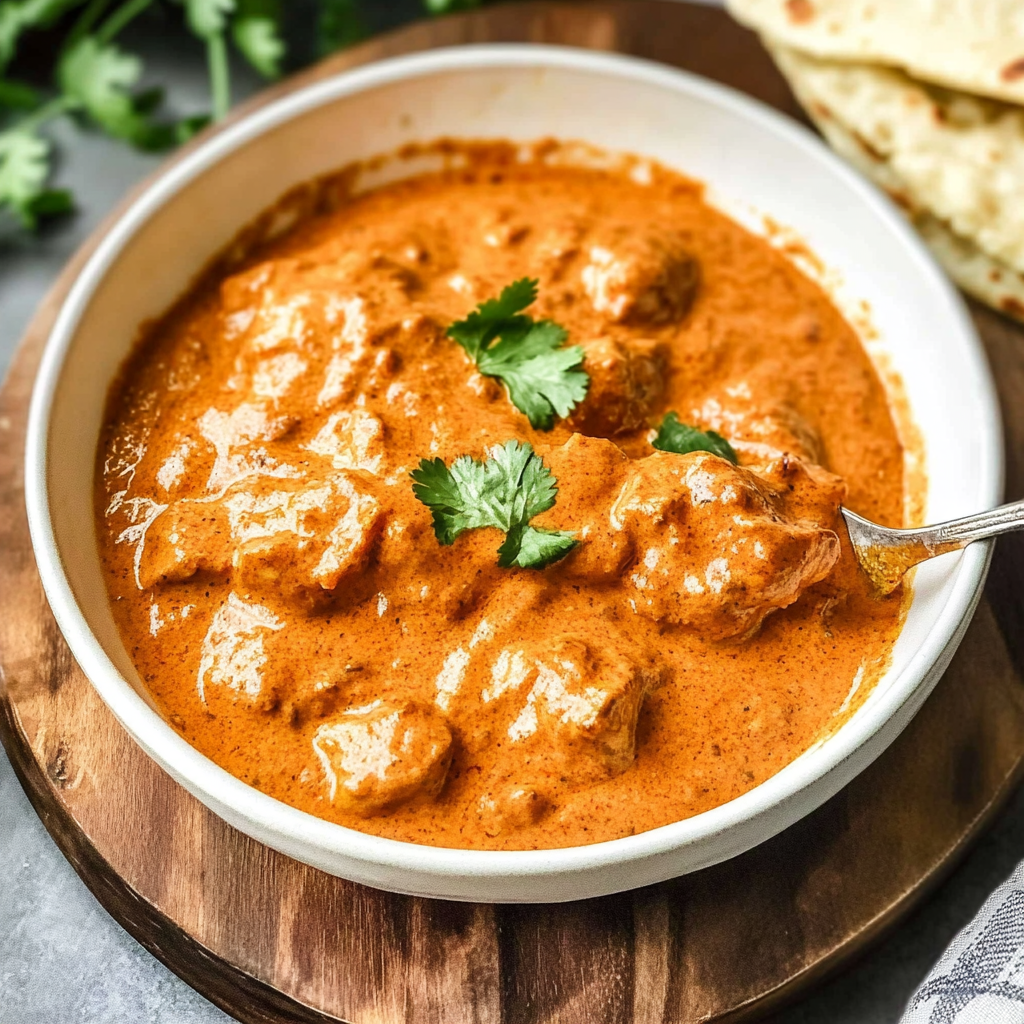 Recipe preparation for Creamy Tomato Butter Chicken