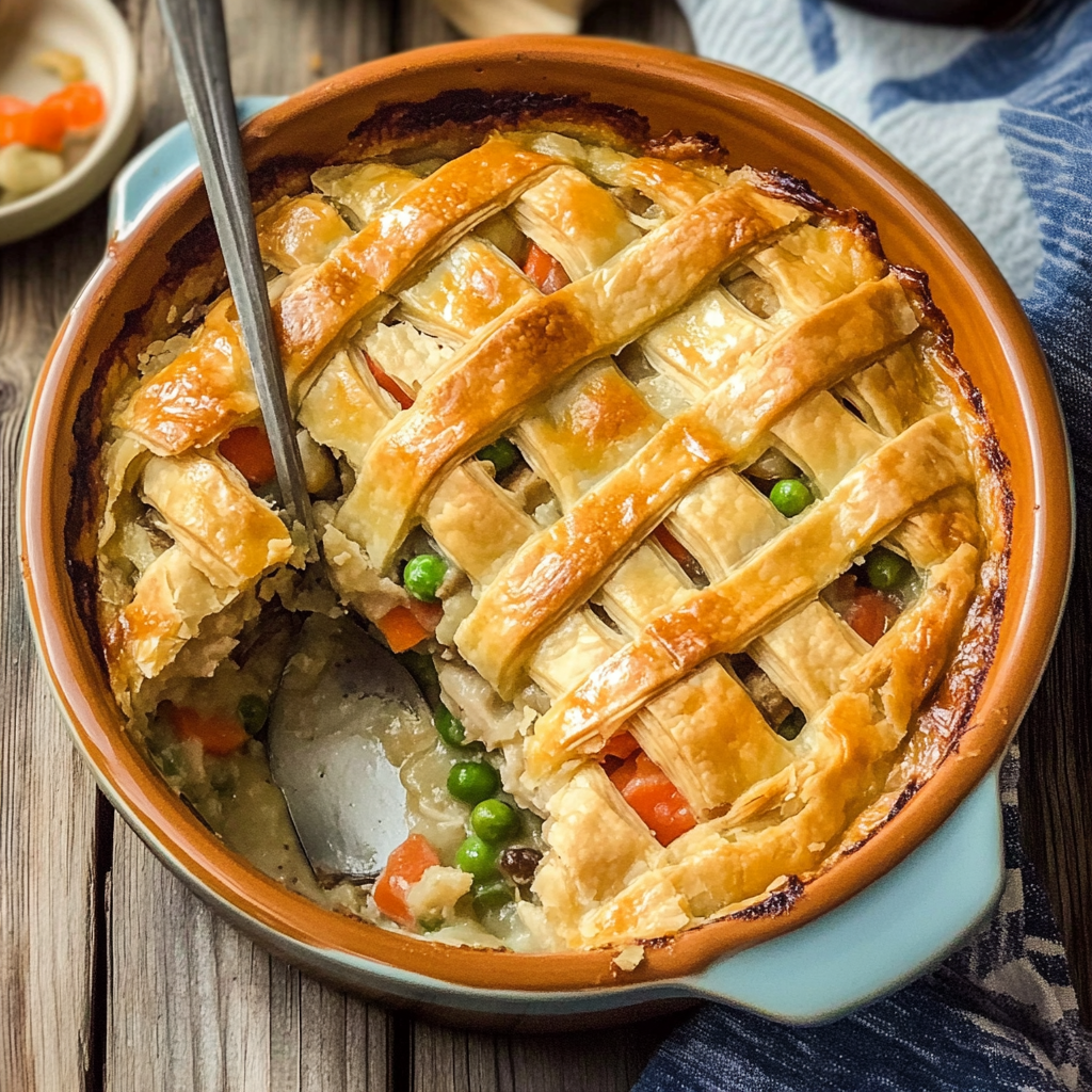 Recipe preparation for Chicken Pot Pie Casserole