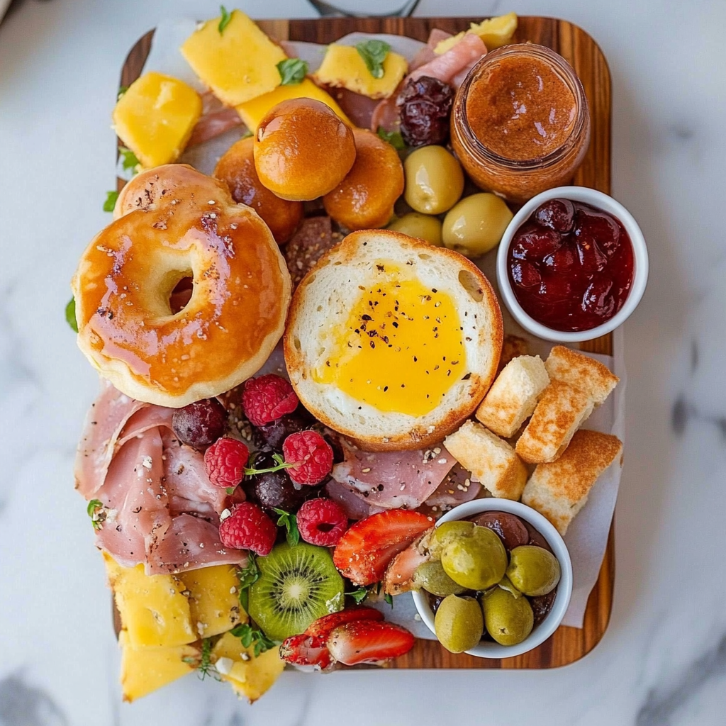 Recipe preparation for Donut Breakfast Board